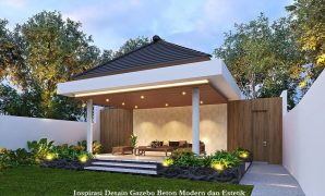 Inspirasi Desain Gazebo Beton Modern dan Estetik