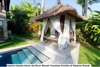 Inspirasi Gazebo Keren ala Resor Mewah Tawarkan Estetika di Halaman Rumah